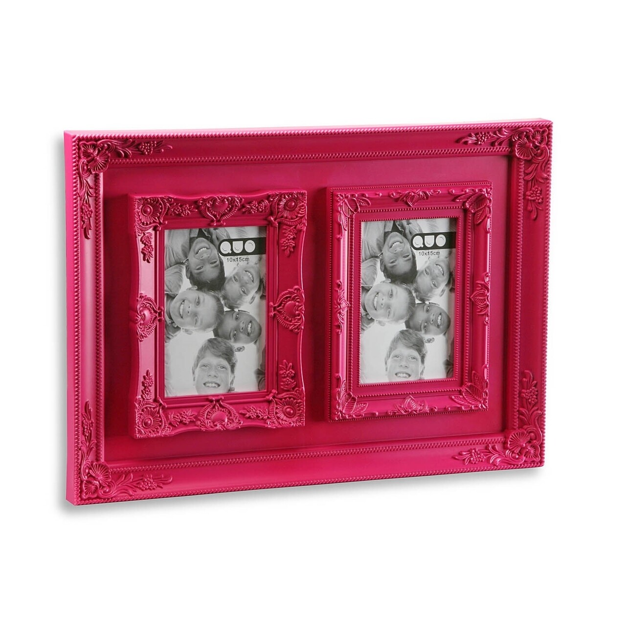 Rama foto Melody, Versa, 2 fotografii, 10x15 cm, plastic, fucsia - imagine 4